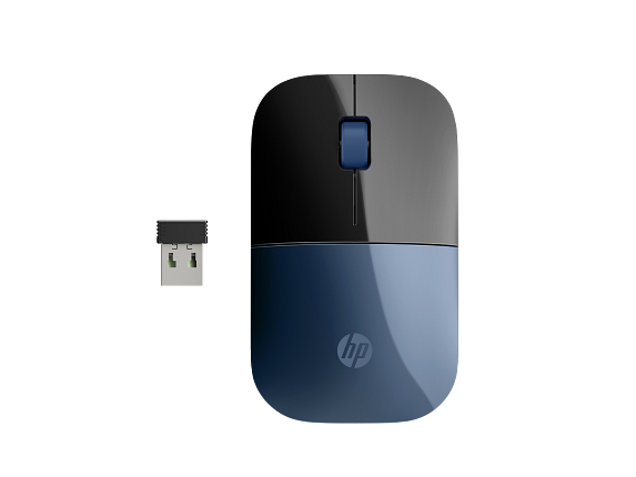 HP Z3700 Wireless Mouse Blue – Slim 2.4GHz Optical Mouse (MO739)