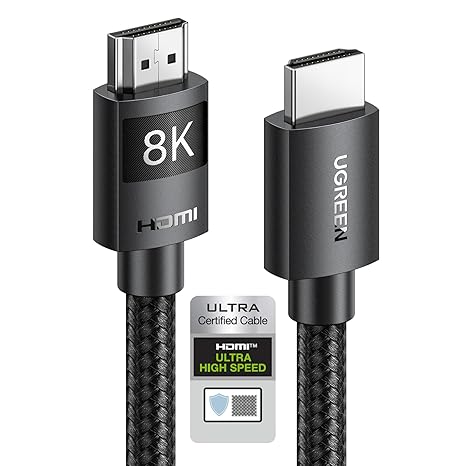UGREEN  40178 HD150 8K HDMI Cable Male to Male Braided 1m