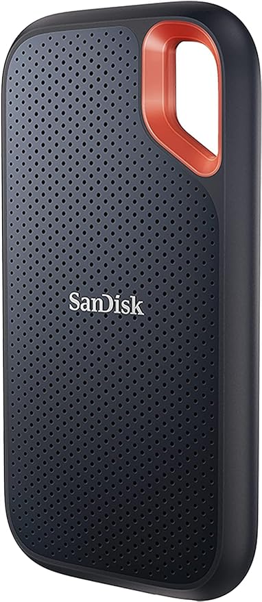 SanDisk Extreme 2TB Portable SSD - up to 1050MB/s Read and 1000MB/s Write Speeds, USB 3.2 Gen 2, IP 65 resistance and 3-meter drop protection-SDSSDE61-2T00-G25