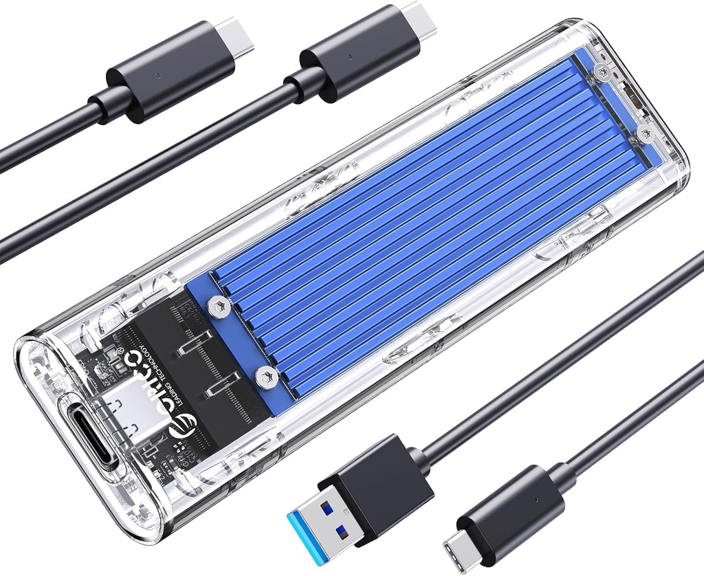 ORICO NVME Case, M.2 SSD USB C Case 10Gbps, PCIe USB 3.2 Gen2 External Adapter