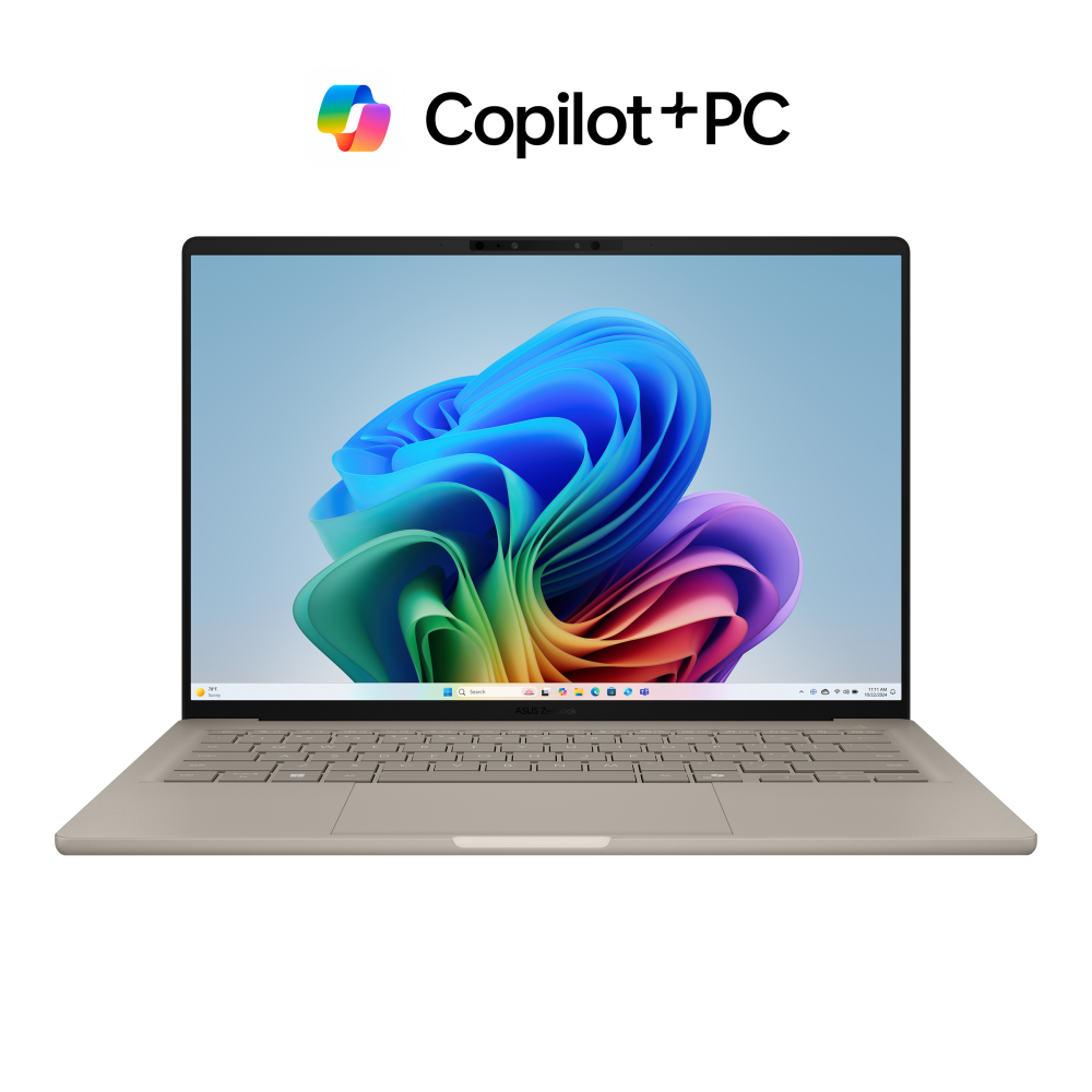 ASUS Zenbook 14 UX3407QA-QD232W Laptop (90NB1502-M00HM0) – 14" 2.8K OLED Display – Qualcomm® Snapdragon® X Elite – 16GB RAM – 1TB SSD – Windows 11 Home – Iceland Gray – 1-Year Perfect Warranty