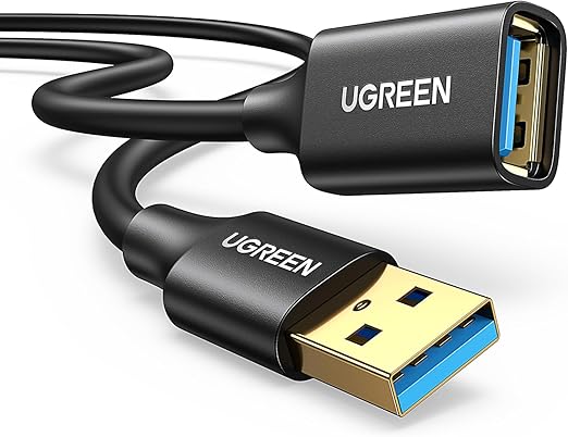 UGREEN 10373 USB 3.0 Extenstion Male Cable 2m (Black)