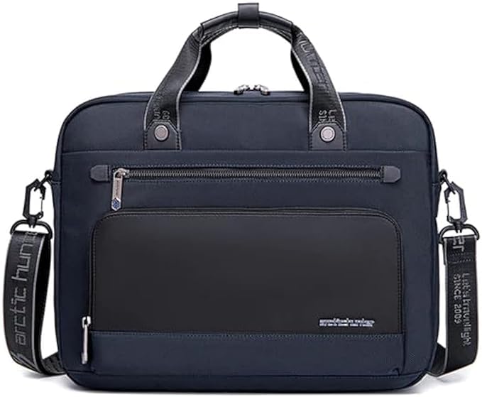 Arctic Hunter GW00017 Laptop Crossbody Bag – Waterproof Shoulder Messenger Bag with USB Charging Port and Multiple Compartments – Blue