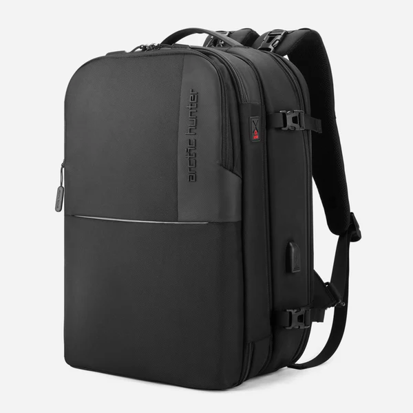 Arctic- Hunter- B00382 15.6 " Multi-Functional Travel Laptop Waterproof Backpack USB Charging- Black