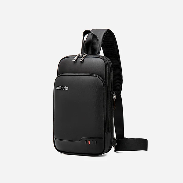 Arctic Hunter XB00113 Men’s Crossbody Sling Bag – Waterproof Shoulder Bag with USB Charging Port and Anti-Theft Design – Black
