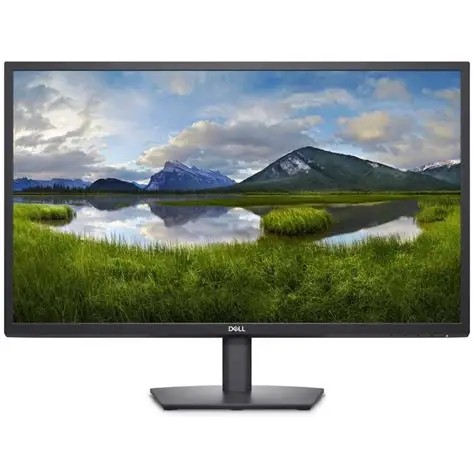 DELL 27-Inch Full HD Monitor – 1920x1080, 60Hz, VA Panel, 5ms Response Time, DisplayPort & VGA Connectivity