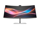 HP Series 7 Pro 34-inch WQHD Curved Conferencing Monitor with Built-in Webcam & Speakers