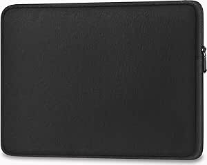 Crosstown Sleeve with Woolenex for 11" iPad/Tablet - Black | Magnetic Closure | Vertical Orientation 