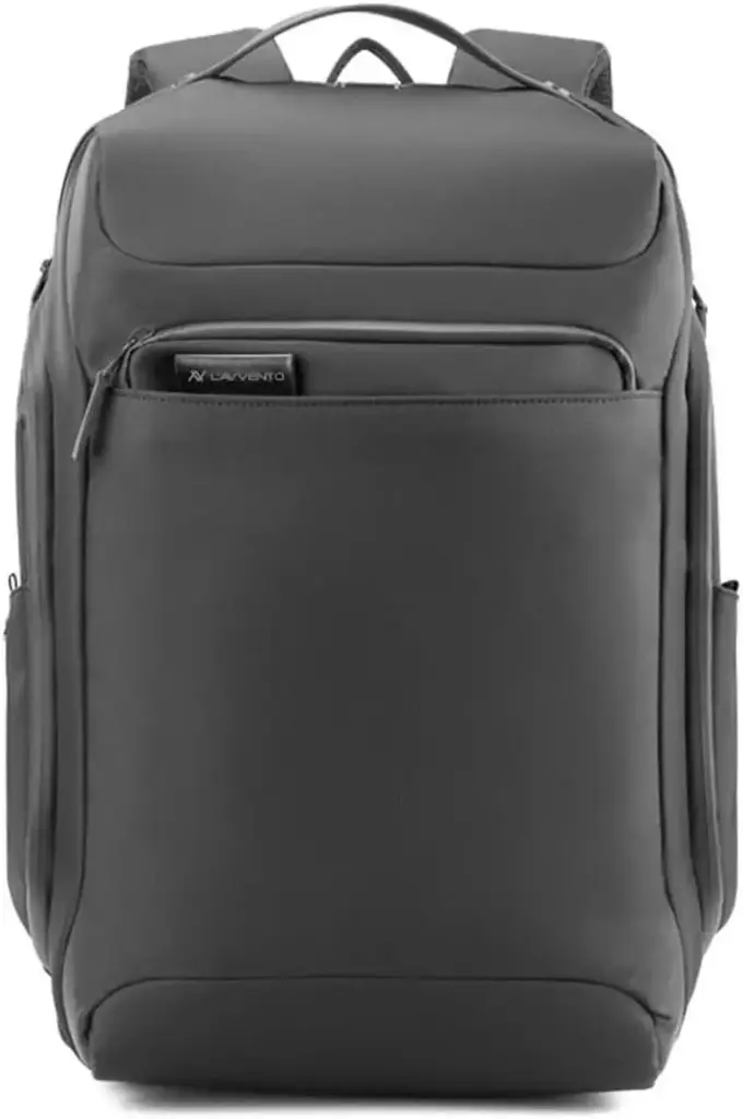 L'avvento Laptop Backpack Fits Up To 15.6” with Tablet Pocket, USB Out, Made By Water Repellent Polyester Fiber, Black