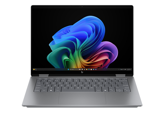 HP - Omni Book X Flip 16-AS0023DX 2-in-1 - Copilot+ PC - 16" 2K Touch-Screen Laptop - Intel Core Ultra 7 - 16GB Memory - 1TB SSD - Eclipse Gray		 