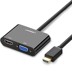 UGREEN CM101 HDMI to VGA + HDMI Converter- 40744