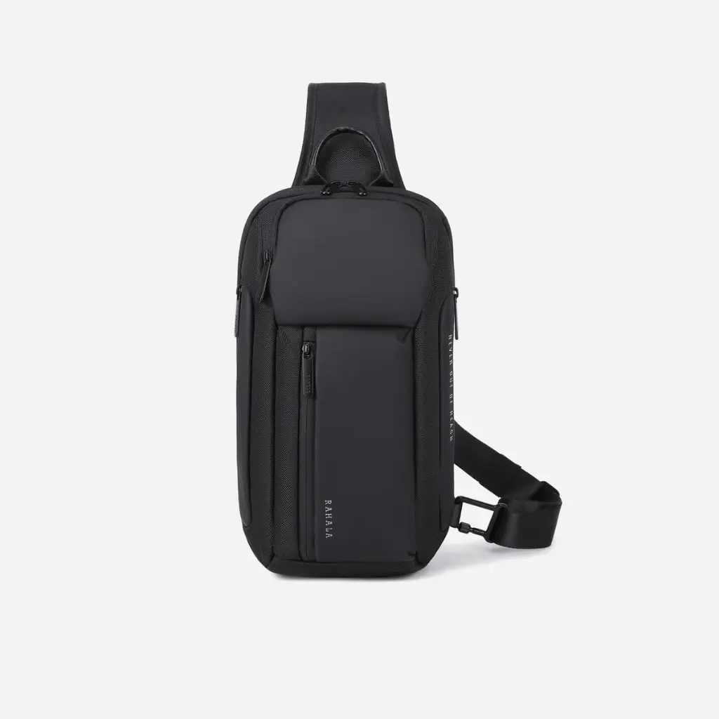 RAHALA Sling Bag for MenTravel Crossbody Bag, Water-Resistant Handbag with Multi-Pocket Organizer