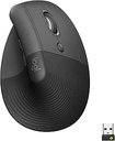 Logitech Mouse Lift Bluetooth Vertical Ergonomic-Graphitr-Black