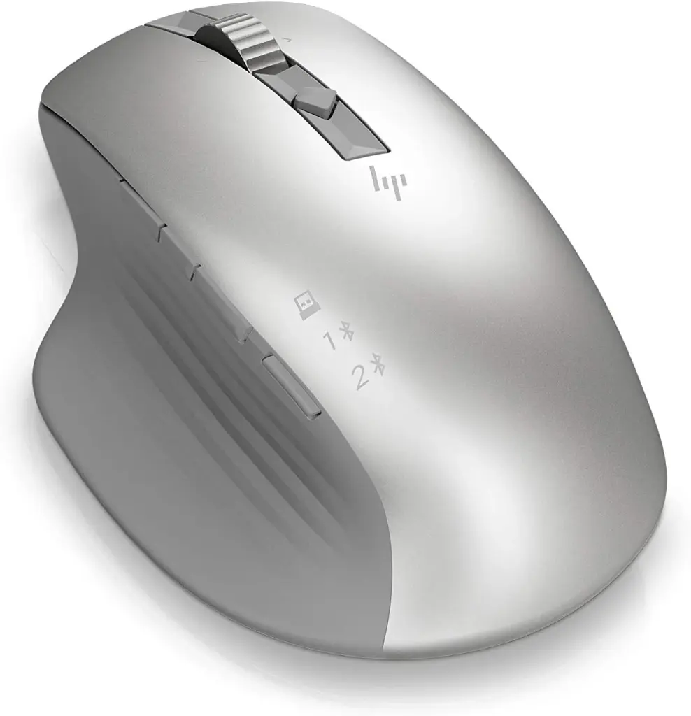 HP 930 Creator Wireless Mouse - Wireless - Bluetooth - Silver - USB Type A - 3000 dpi - Scroll Wheel - 7 Programmable Button(s)