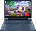 HP Victus 16-r1049ne Gaming - i7-14700HX 20-Cores, NVIDIA GeForce RTX 4060 8GB GDDR6 Graphics, 16GB DDR5-5600 MHz, 1TB SSD, 16.1" FHD (1920X1080) IPS 300 nits 144Hz, Backlit, Dos - Performance blue 