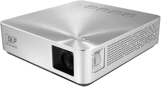 ASUS S1 Mobile LED Projector 90LJ0060-B00120 – Portable Pocket Projector with HDMI & Built-in Battery – 200 Lumens Travel Projector for Laptop & Smartphone