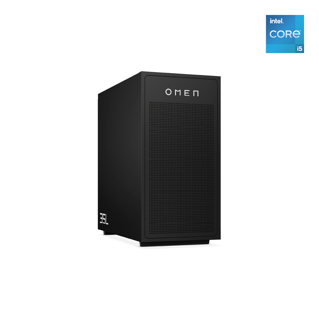 HP OMEN 35L Gaming Desktop -GT17-0009ne-Intel® Core™ i5-14400F Processor- RAM 32GB (2x16GB) DDR5- SSD 1T 2280 PCIe NVMe- NVIDIA GeForce RTX 5060 8GB - Black Stealth - Windows 11 Plus