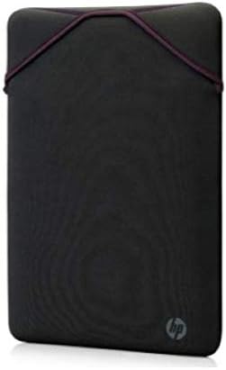 HP 15” Reversible Protective Laptop Case Sleeve with Zipperless Design and Durable Neoprene, Grey & Misty Mauve