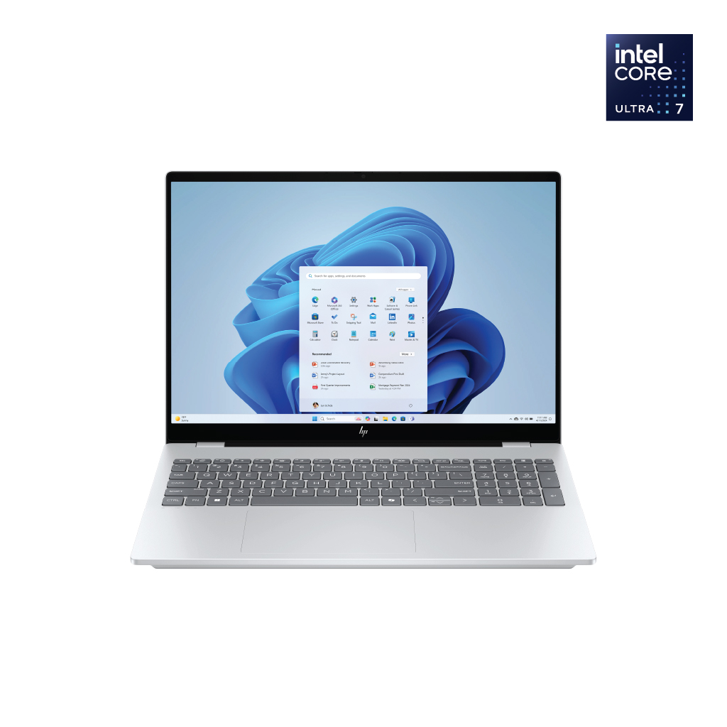 HP OmniBook 7 Laptop AI 16-ay0007ne, Intel® Core™ Ultra 7  Processor, Windows 11 Home Single Language, 16", Touch screen, 32GB RAM, 1TB SSD, NVIDIA® GeForce RTX™ 4050, 2K, Glacier silver-3Years