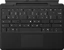 Microsoft Surface Pro Keyboard with Pen Storage for Pro Copilot+ (11th Edition), Pro 9 and Pro 8, Alcantara Material, Black 