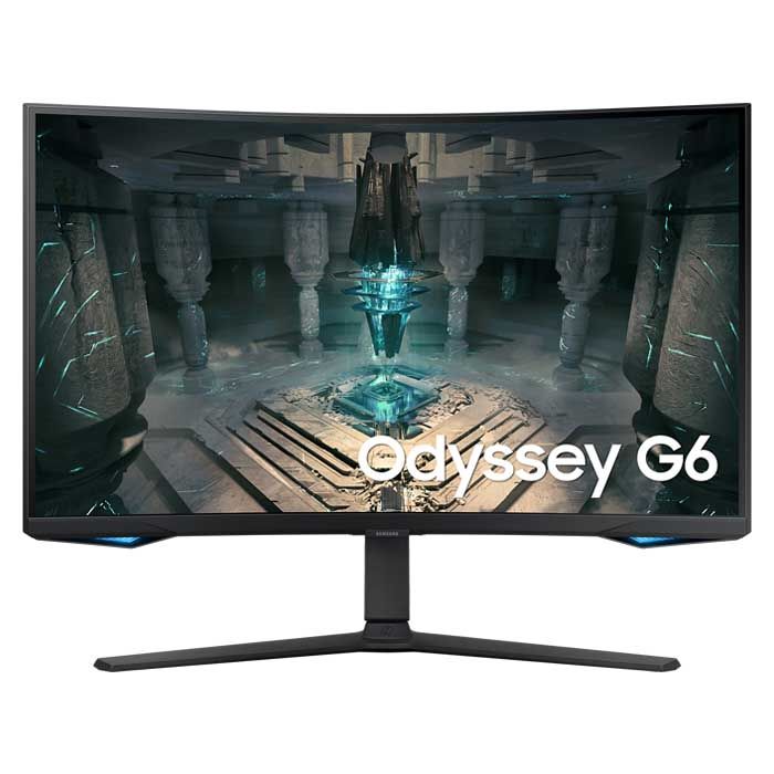 SAMSUNG Monitor-27-Odyssey G6 27" QHD 240Hz 1ms Curved Gaming Monitor, HDR10, G-Sync Compatible 
