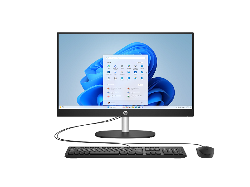 HP 24" All-in-One AI Desktop PC – Intel® Core™ Ultra 5 225U Processor (Arrow Lake) – 8GB DDR5 RAM – 512GB SSD – 23.8" Full HD IPS Non-Touch Display – Intel Graphics – FreeDOS – HP Business AIO-Black