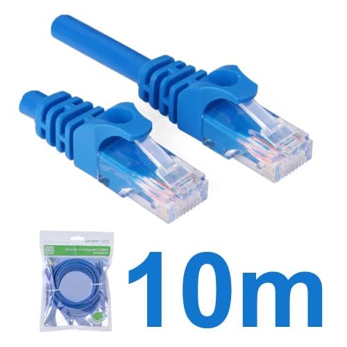 UGREEN Cat 6 Ethernet Cable 10 Meter – NW102 11205 – High-Speed RJ45 LAN Network Cable for Router, PC, Switch & Gaming – Blue