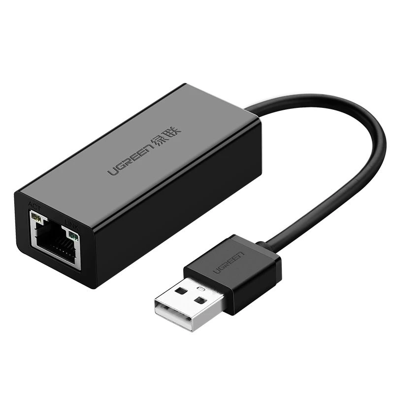 UGREEN 20254 CR110  USB 2.0 10/100Mbps  Ethernet Adapter (Black)