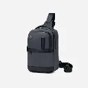 Arctic Hunter XB00678 Men’s Crossbody Shoulder Bag – Waterproof Casual Sling with USB Charging Port – Gray