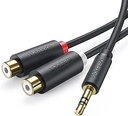 Ugreen AV109-10547 3.5mm Male To 2RCA Female Cable (25cm)