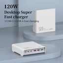 LDNIO DESKTOP SUPER FAST CHARGER 120W -Q605