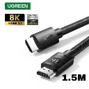 UGREEN  40179 HD150  8K HDMI Cable Male to Male Braided 1.5m