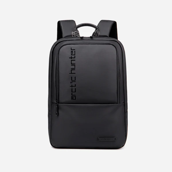 Arctic Hunter B00529 15.6-Inch Laptop Backpack – Casual Water-Resistant Business Bag with USB Charging Port and Multi-Compartment Design – Black