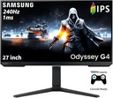 Samsung 27 inch FHD monitor with IPS panel, 240Hz refresh rate and 1ms GTG response time