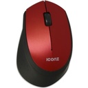 ICONZ Wireless Ergonomic Silent Mouse RED 