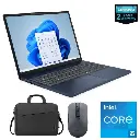 Lenovo Ideapad Slim 3 15IRH10 Laptop Intel Ci5 13420H, 16GB RAM, 512GB SSD Intel UHD Graphics 15.3 Inch WUXGA, Blue + Bag, Mouse,DOS - 2 Years