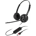 FiberMe FCH7201D Duo USB Call Center Headset with Noise-Cancelling Microphone & HD Audio